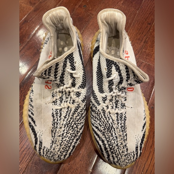 Yeezy Other - Adidas Yeezy Boost 350 V2 in Zebra Men’s Sz 11 Used Condition White Black Red